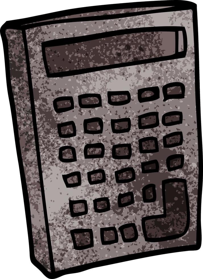tekenfilm tekening van een rekenmachine vector