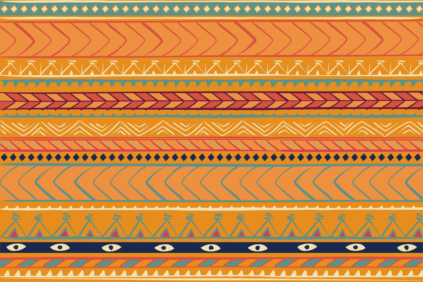 vintage deco stammen etnisch patroon vector