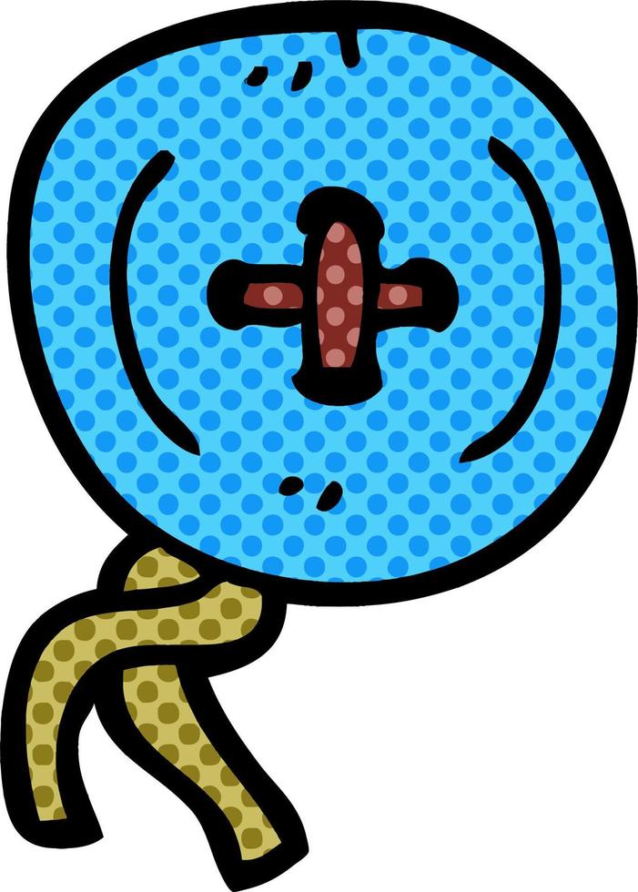 cartoon doodle knop vector