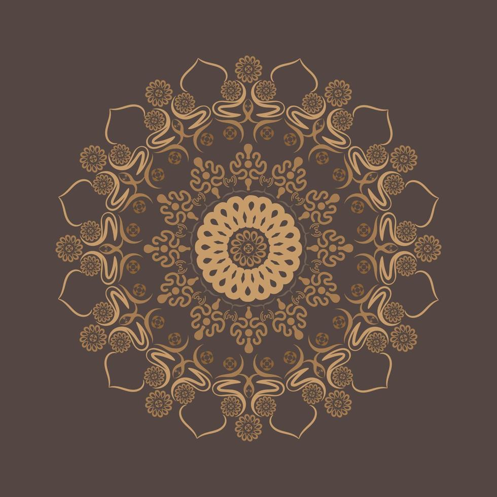 bloem mandala. wijnoogst decoratief elementen. oosters patroon, vector illustratie. Islam, Arabisch, Indisch, Turks, Pakistan, Chinese, poef motieven en kristallen kleur
