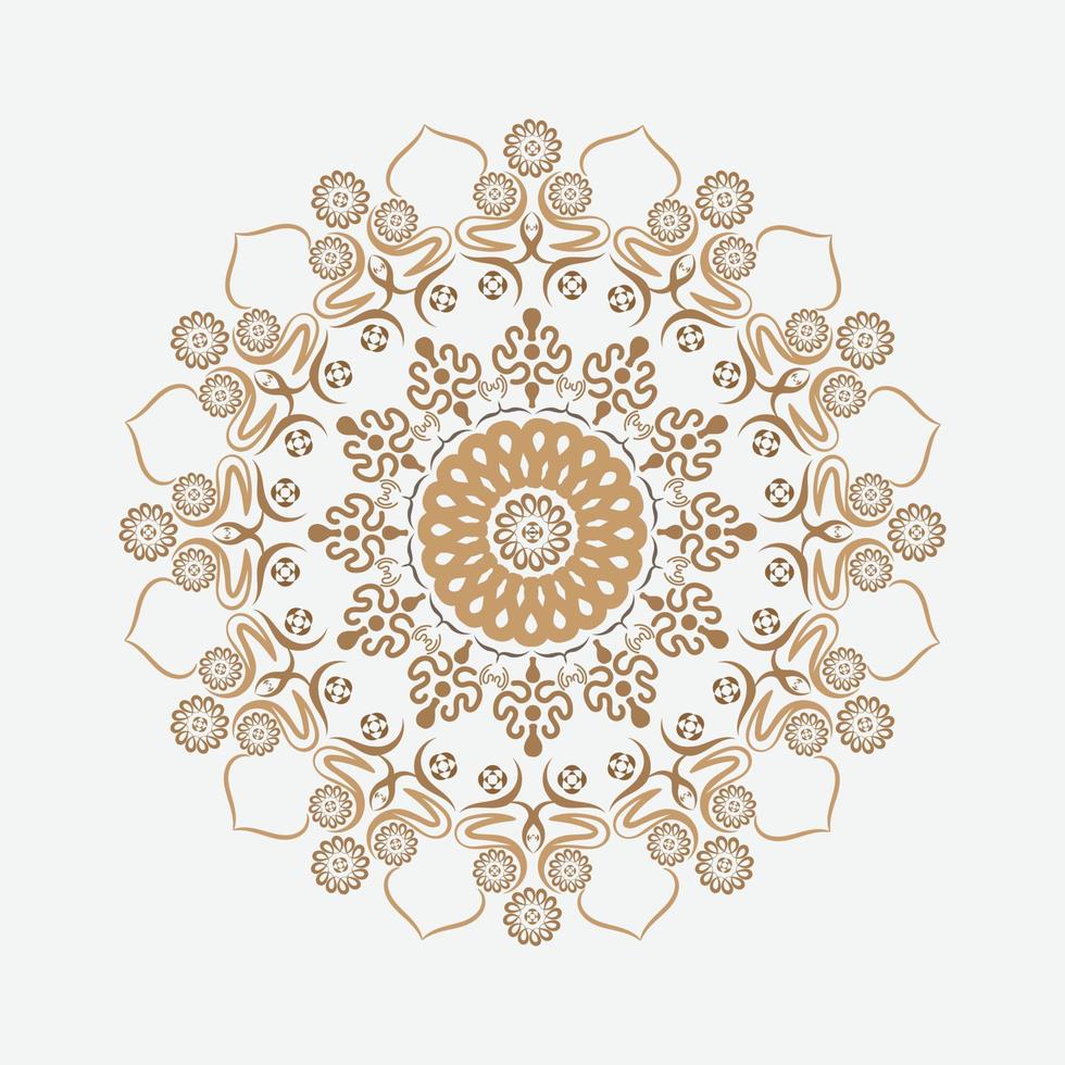 bloem mandala. wijnoogst decoratief elementen. oosters patroon, vector illustratie. Islam, Arabisch, Indisch, Turks, Pakistan, Chinese, poef motieven en kristallen kleur
