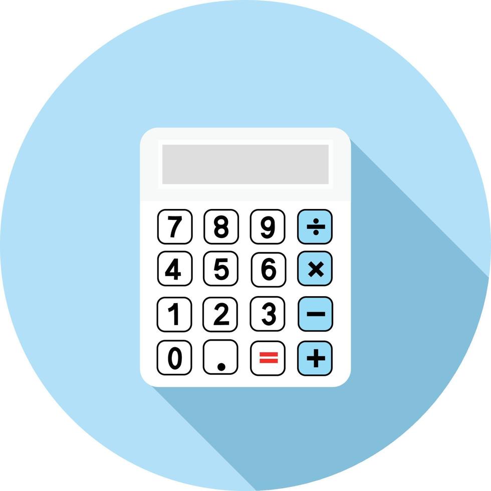 rekenmachine icoon isoleren Aan wit achtergrond. vector