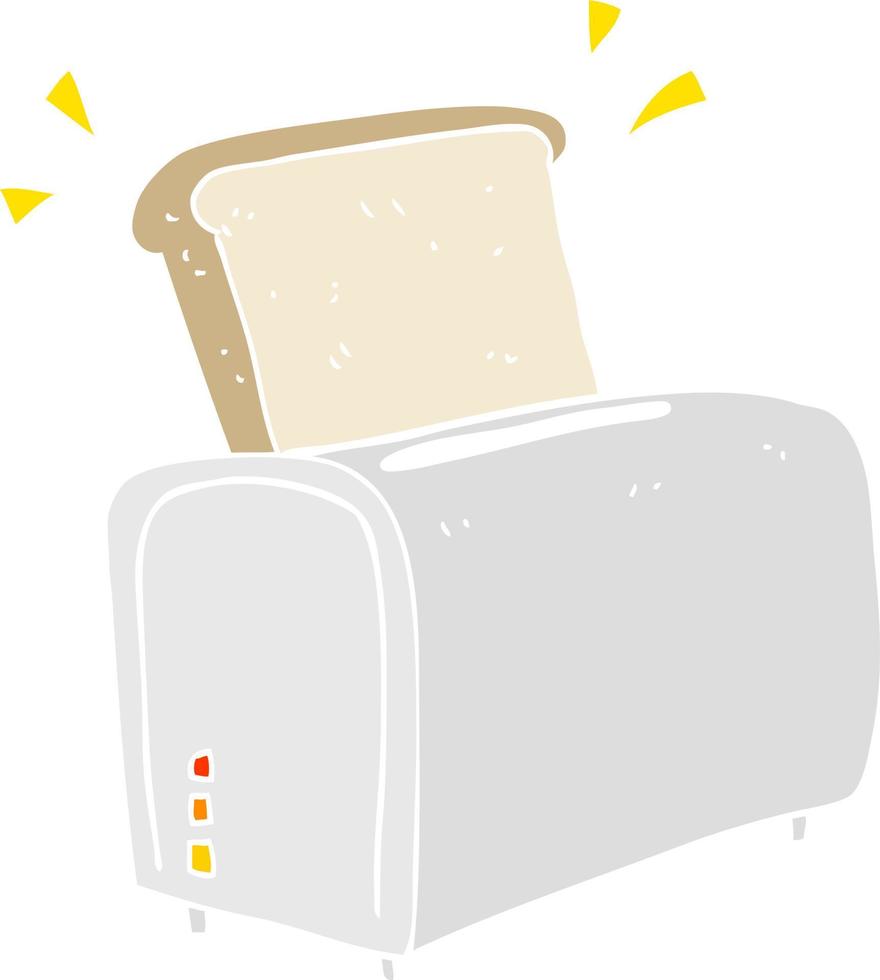 vlak kleur illustratie van tosti apparaat vector