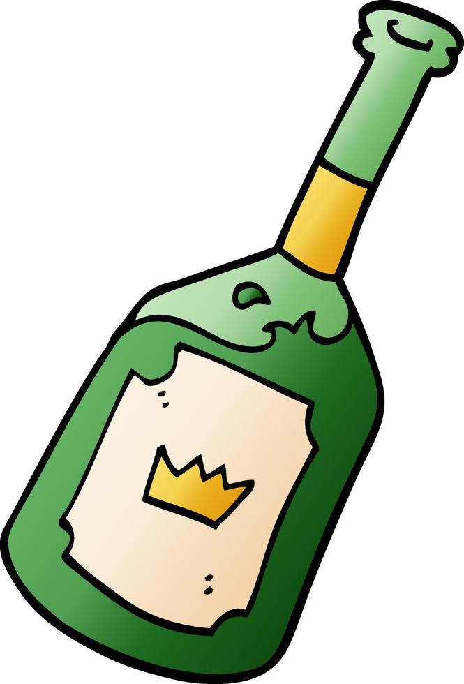 cartoon doodle alcoholische drank vector