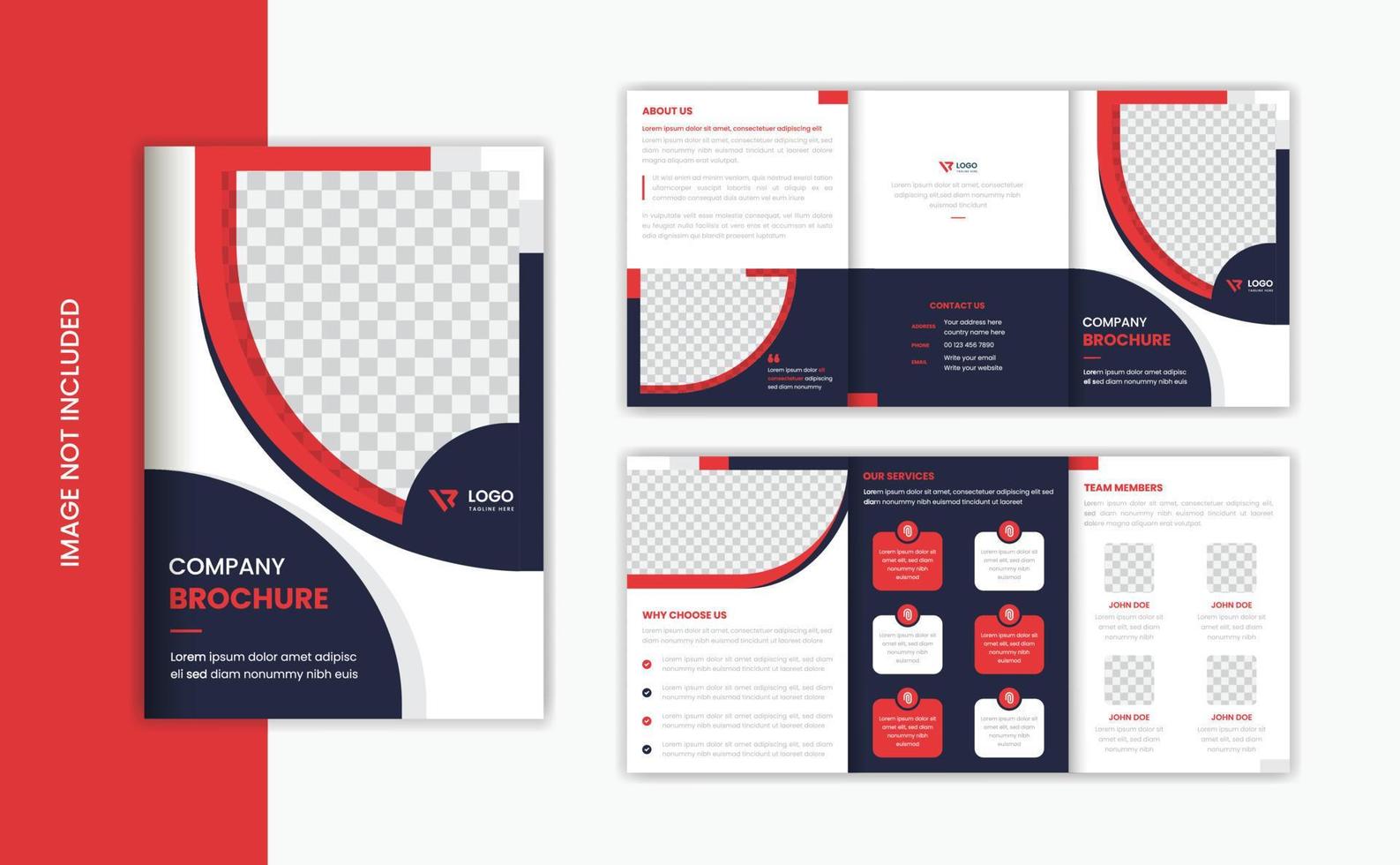 a5 bedrijf drievoud brochure ontwerp, zakelijke brochure ontwerp, presentatie ontwerp vector