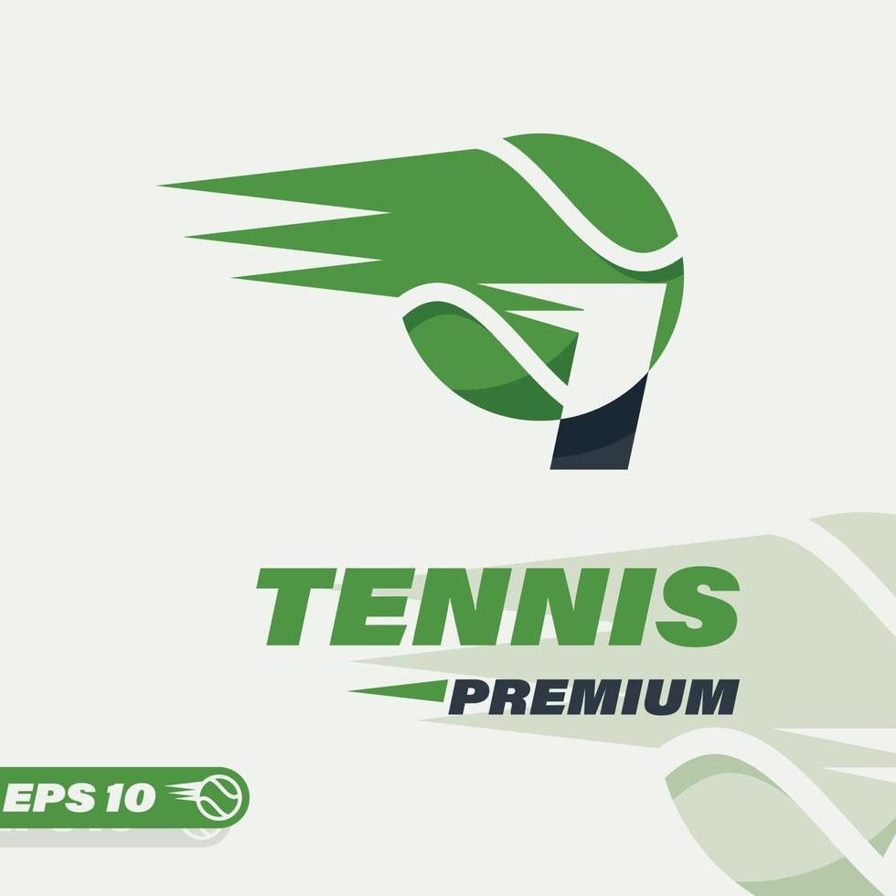 tennis bal alfabet ik logo vector