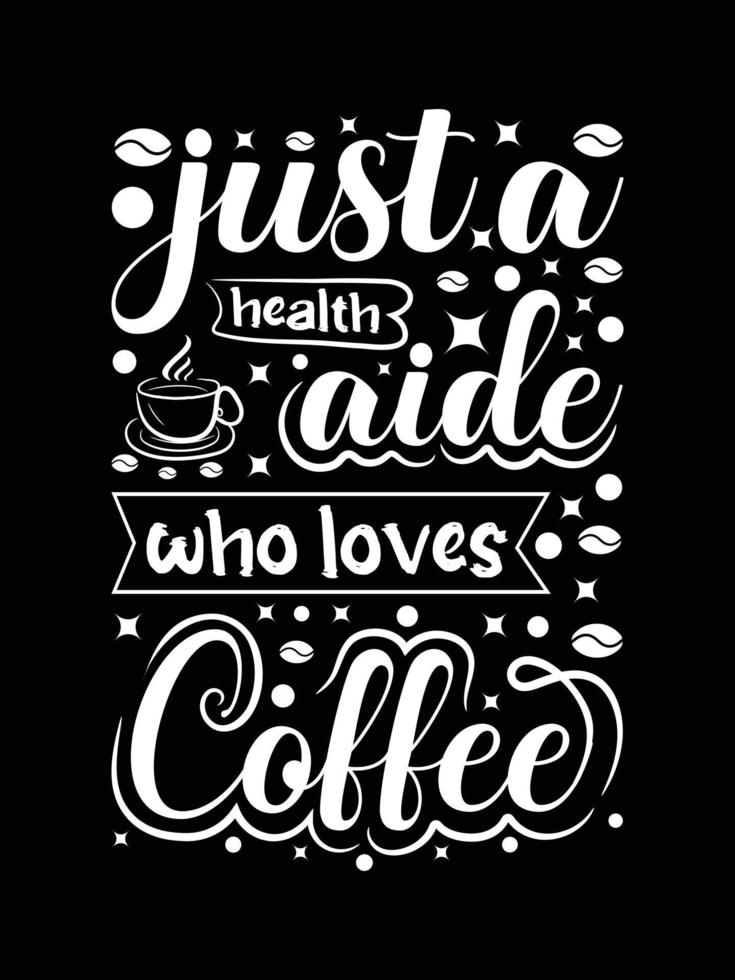 koffie creatief nieuw typografie t overhemd ontwerp vector