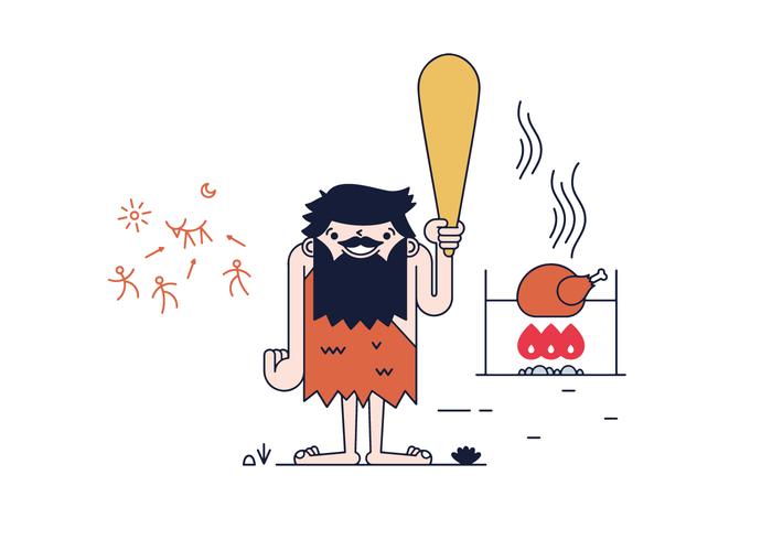 Gratis Caveman Vector