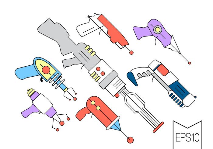 Gratis Vector Laser Guns