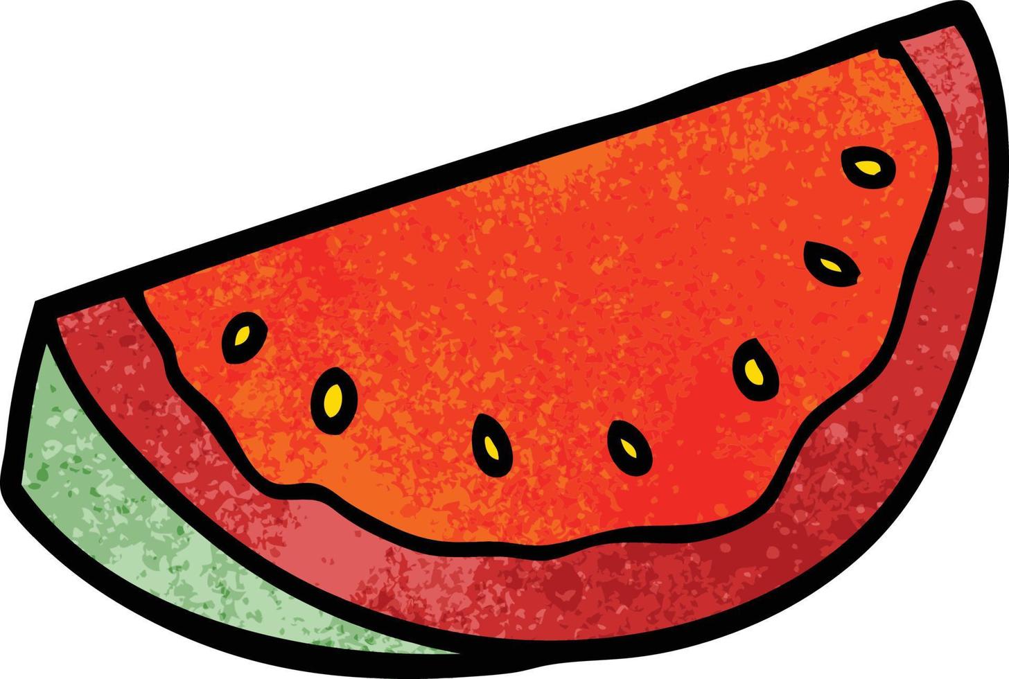 cartoon doodle watermeloen vector