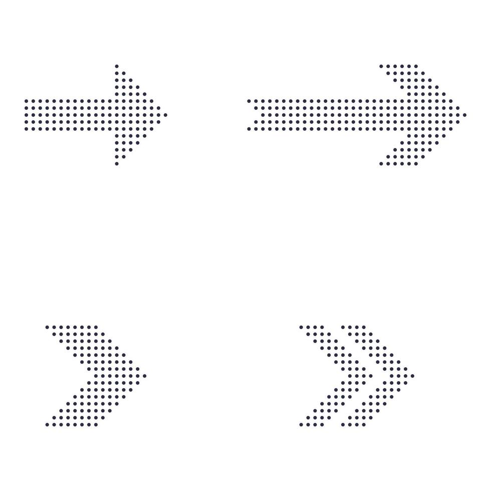 dots pijl reeks vector