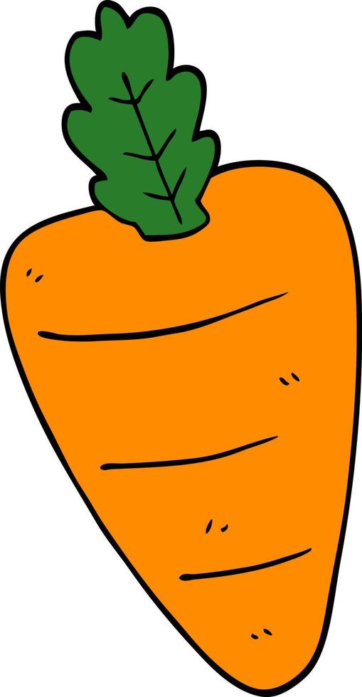 cartoon doodle wortel vector