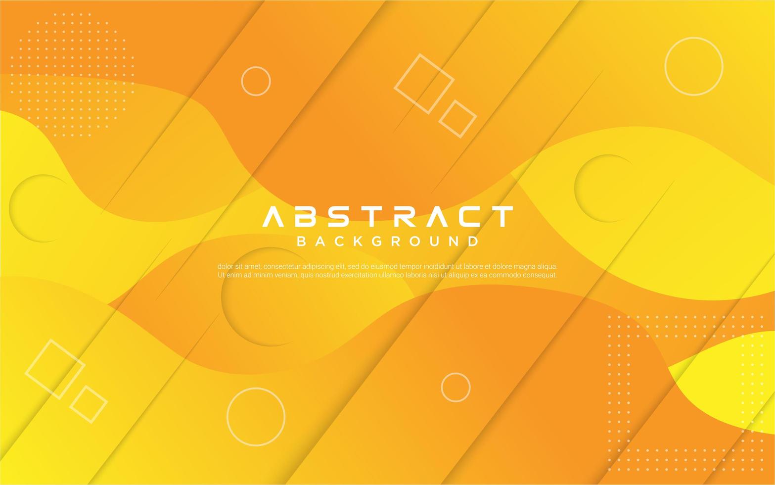 abstract gradiënt vloeibaar geel ontwerp vector