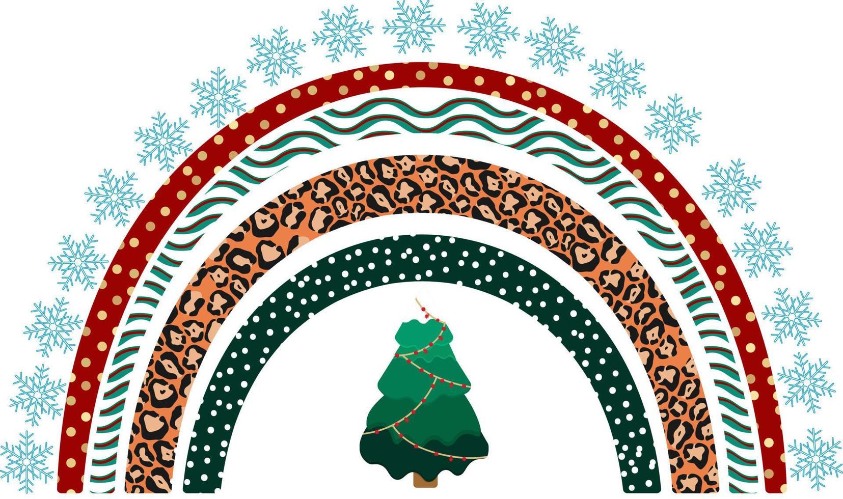 Kerstmis regenboog clip art, regenbogen clip art vector