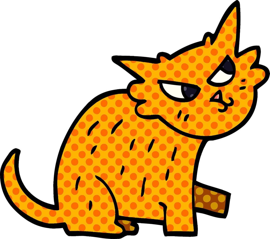 cartoon doodle gember kat vector