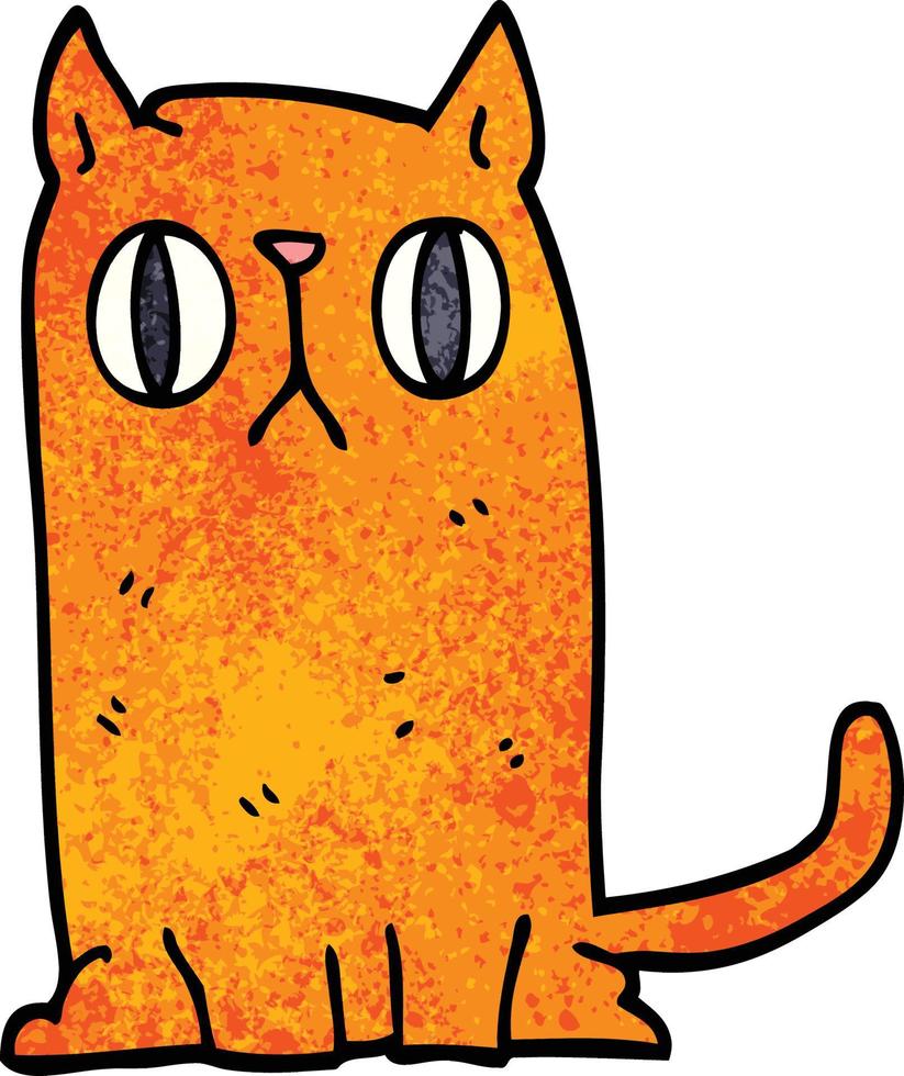 tekenfilm tekening grappig kat vector