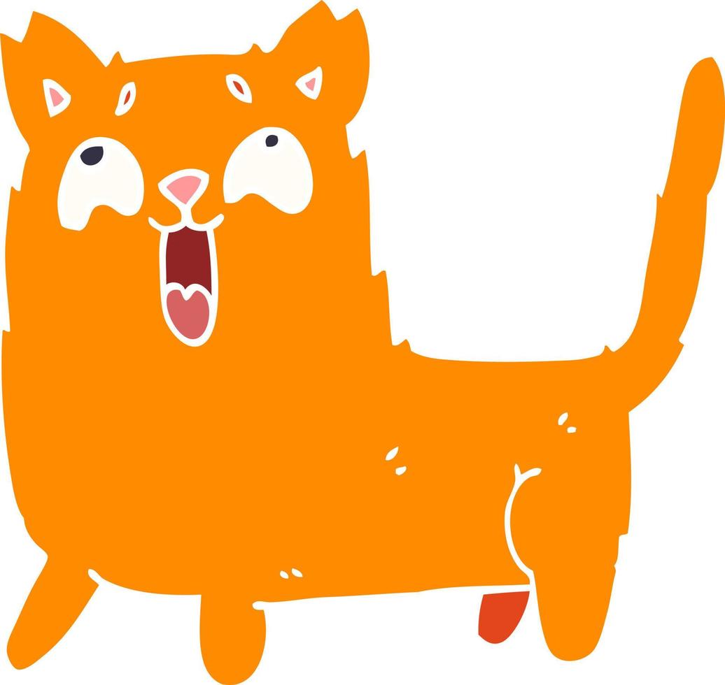 tekenfilm tekening grappig kat vector