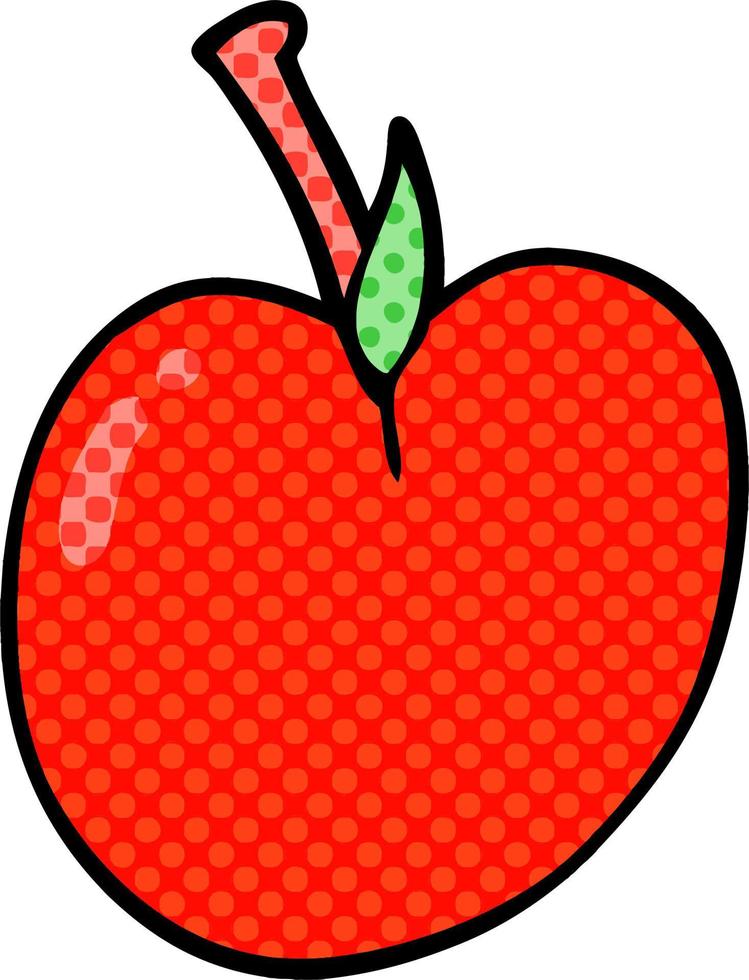 tekenfilm tekening van een appel vector