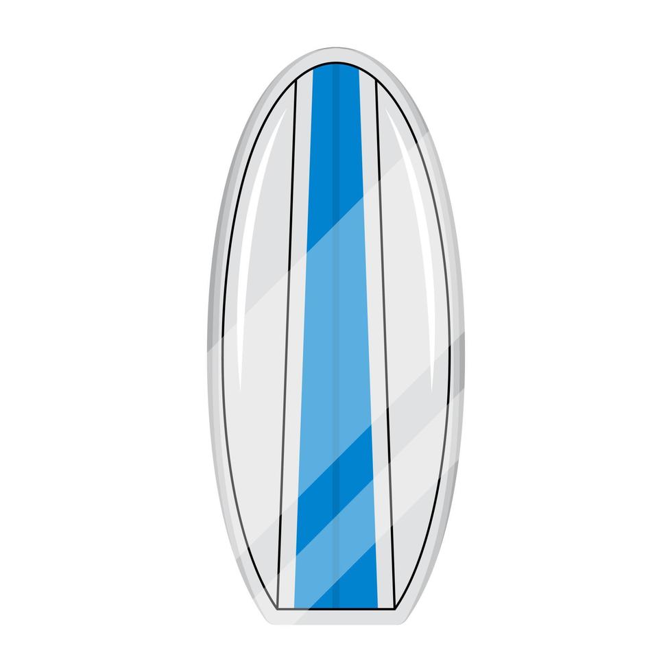 een vlak vector illustratie van een surfboard