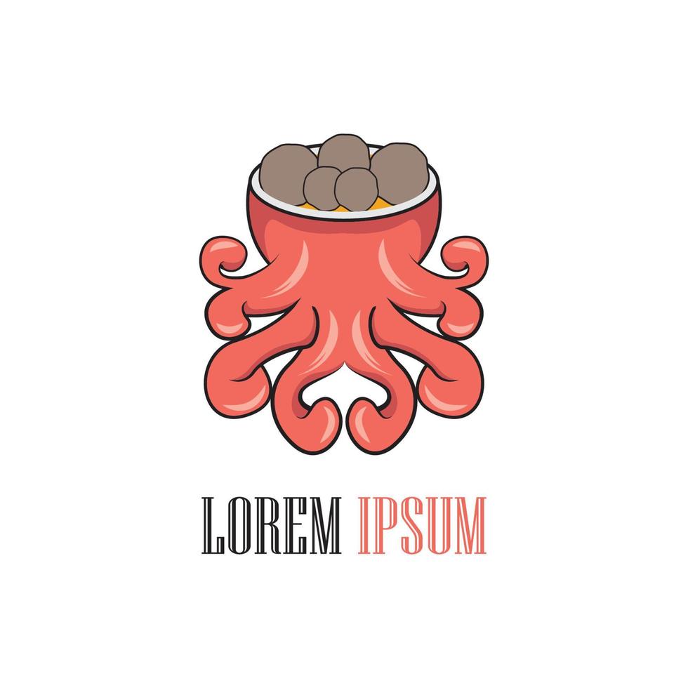 Octopus logo en symbool vector