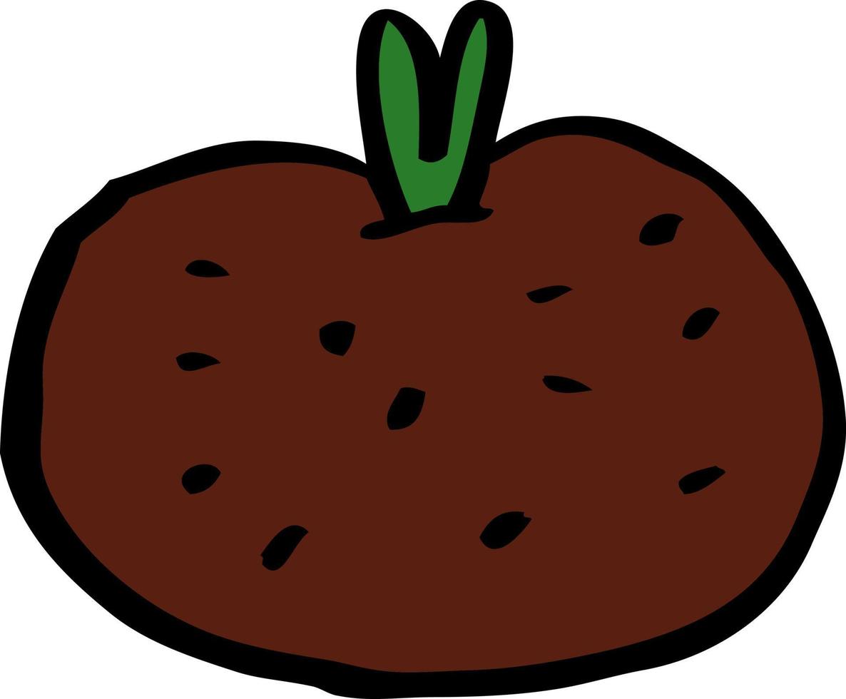 cartoon doodle tomaat vector