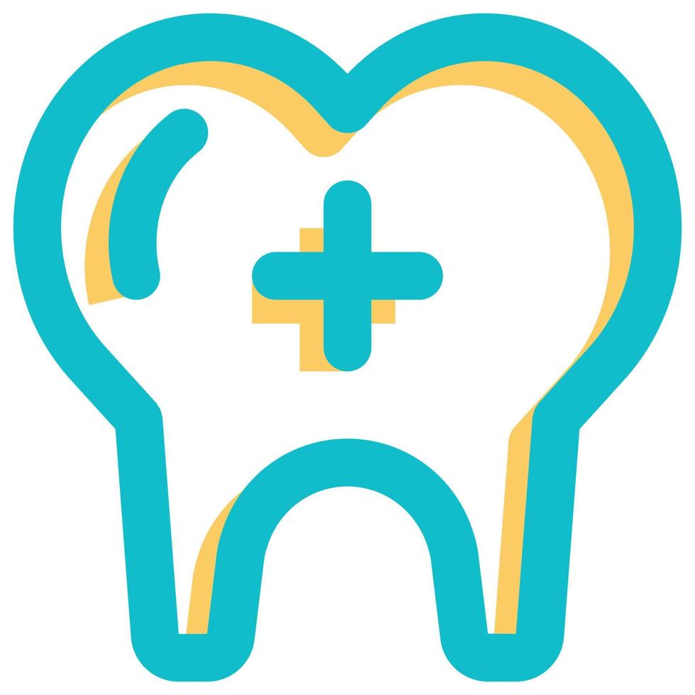 tandheelkundig zorg icoon, Gezondheid thema vector