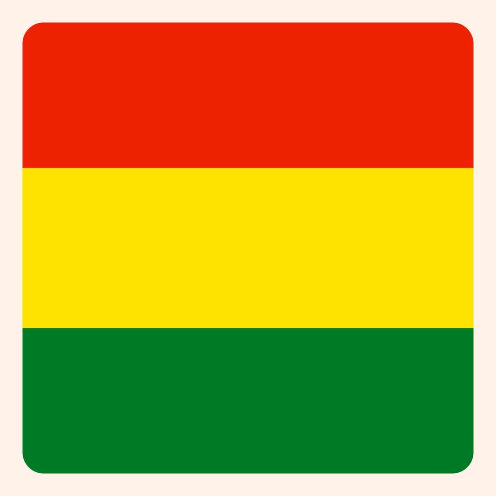 Bolivia plein vlag knop, sociaal media communicatie teken, bedrijf icoon. vector