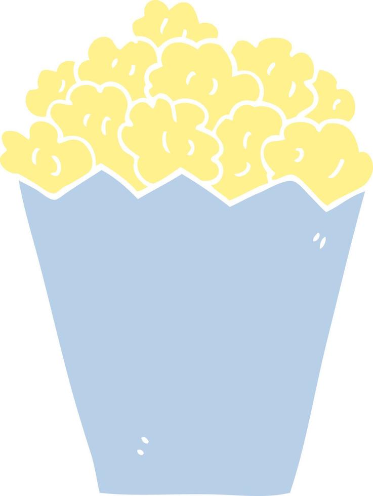 cartoon doodle popcorn vector