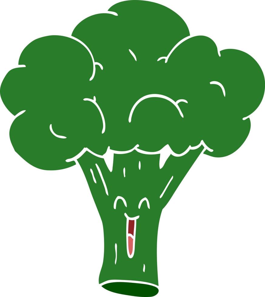 tekenfilm tekening broccoli vector