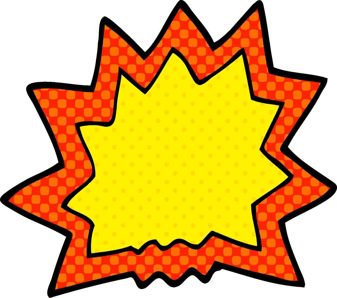 cartoon doodle van explosie vector