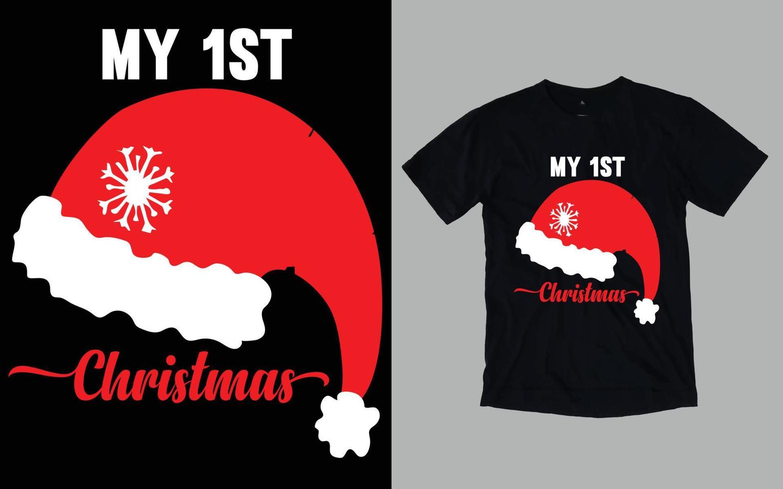 kerstdag t-shirt ontwerp vector