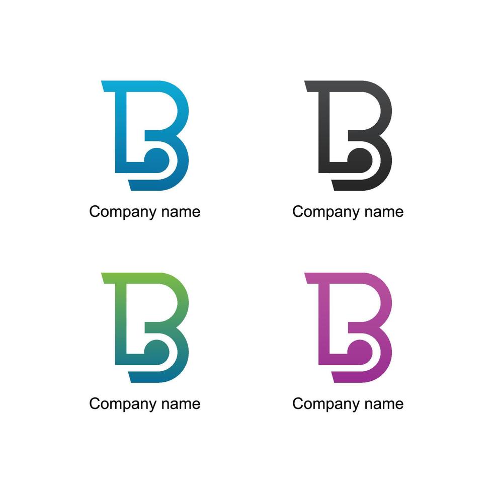 b logo ontwerp en premie vector Sjablonen