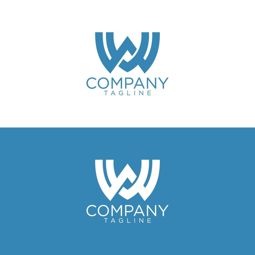 wv logo ontwerp en premie vector Sjablonen