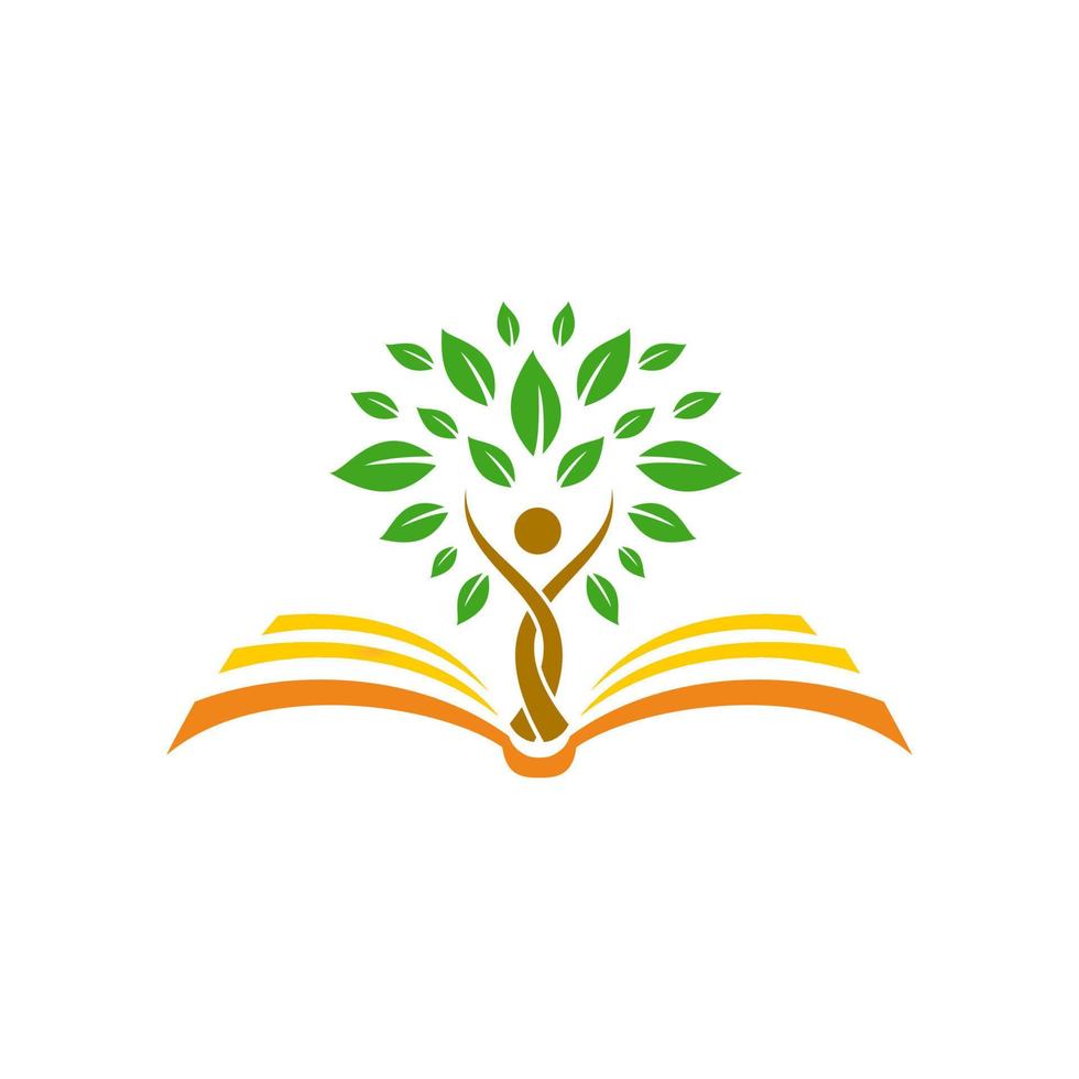boek boom logo vector