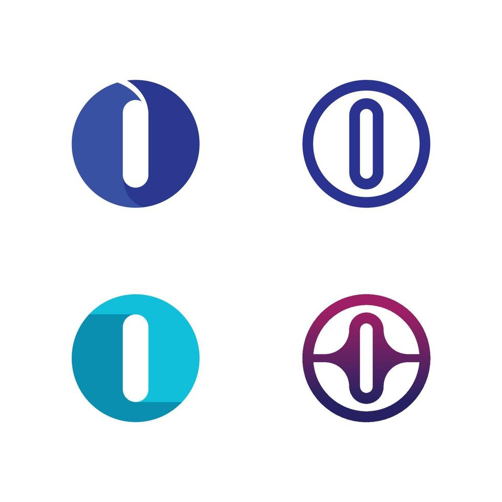 O ring logo bedrijf en cirkel logo ontwerp vector