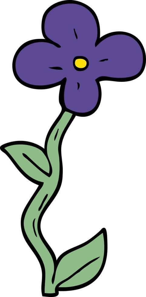 cartoon doodle bloempot vector