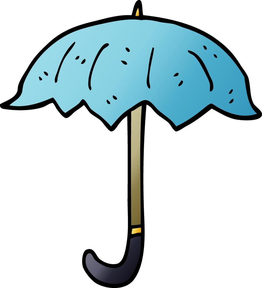 cartoon doodle open paraplu vector