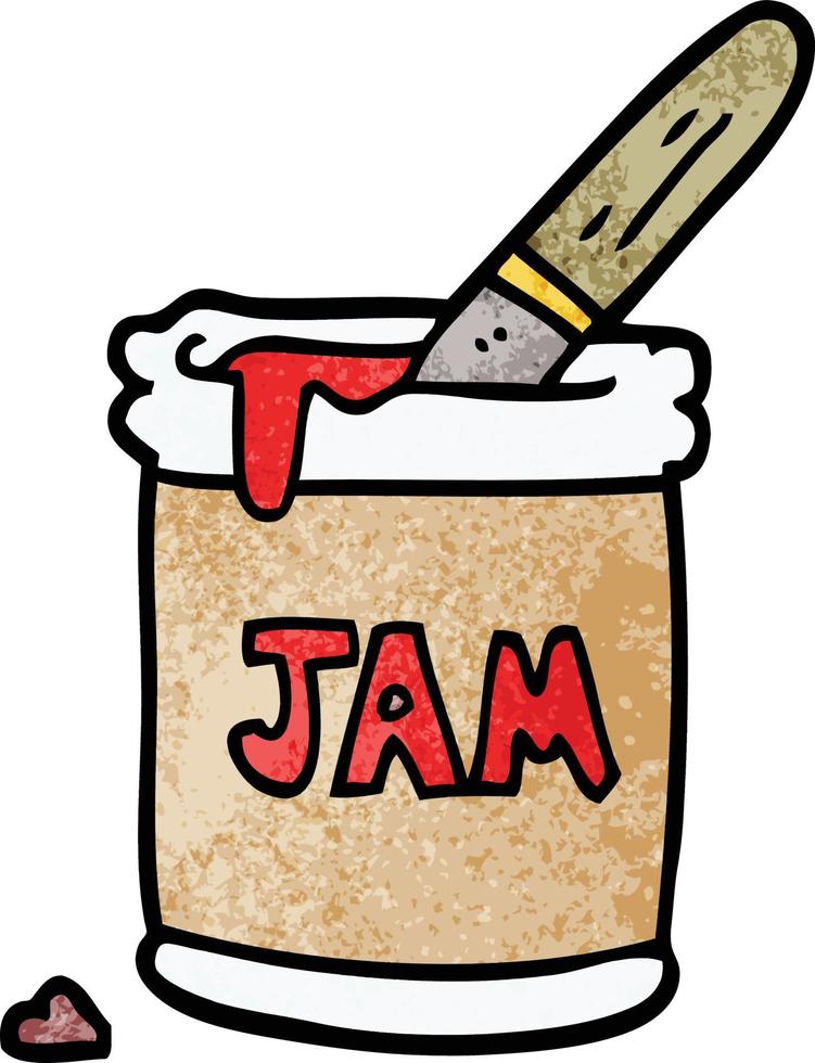 tekenfilm tekening jam pot vector