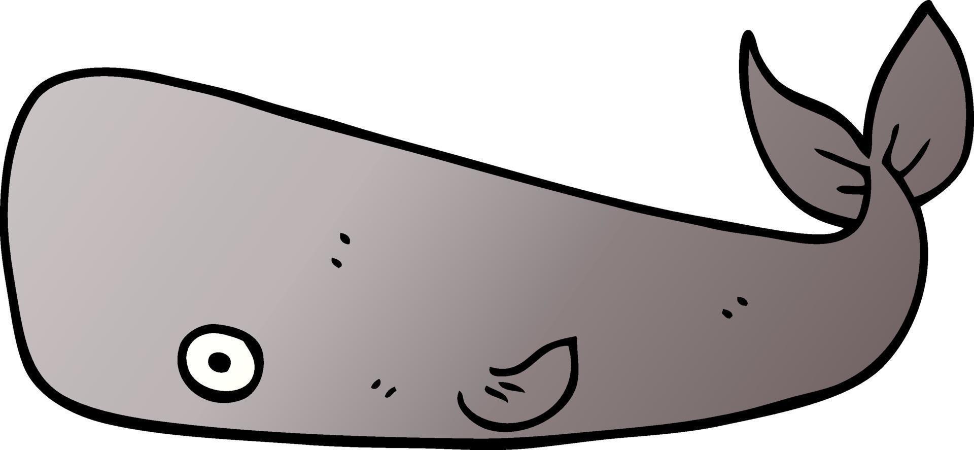 cartoon doodle walvis vector