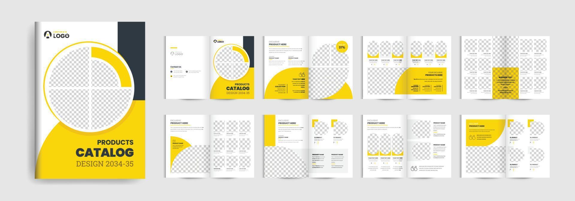 Product catalogus brochure ontwerp vector