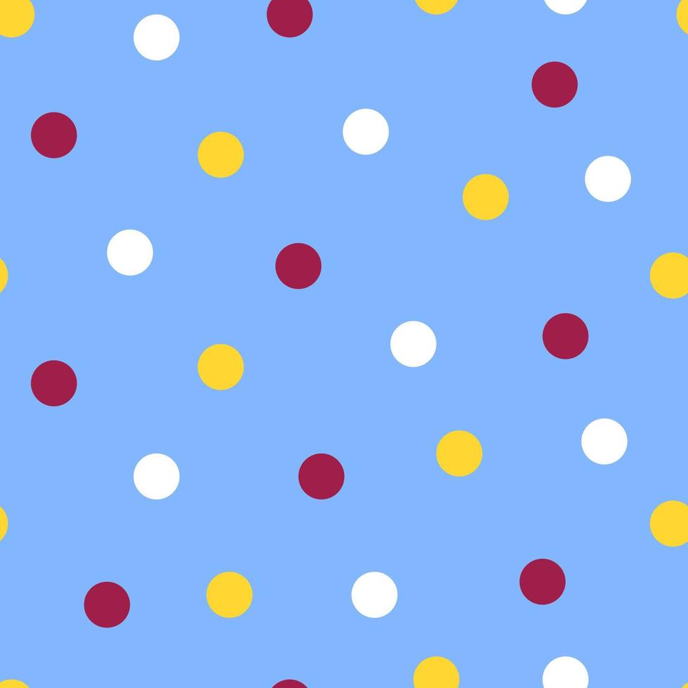 lente en zomer naadloze patroon, veelkleurige polka dot stof, behang, vector. vector