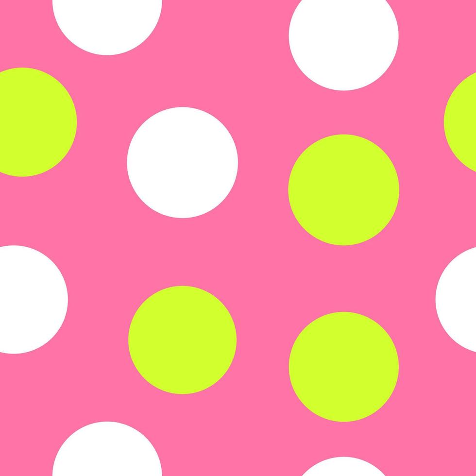 lente en zomer naadloze patroon, veelkleurige polka dot stof, behang, vector. vector