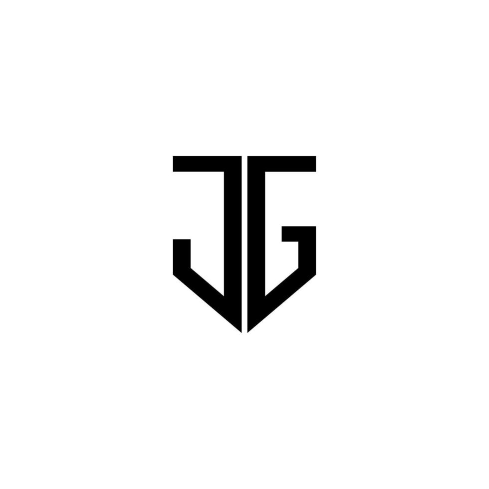 jg brief logo ontwerp met wit achtergrond in illustrator. vector logo, schoonschrift ontwerpen voor logo, poster, uitnodiging, enz.