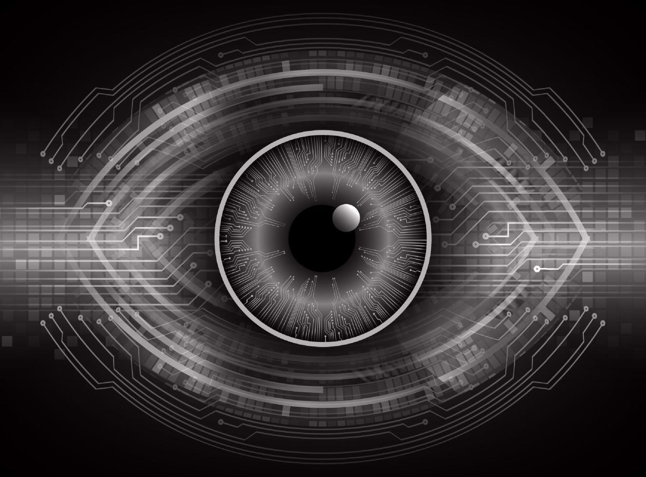 modern technologie achtergrond met oog vector