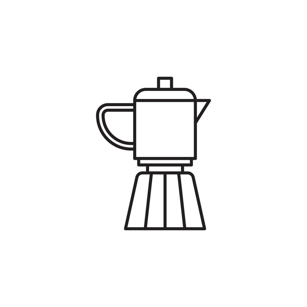 mokka pot vector voor website symbool icoon presentatie