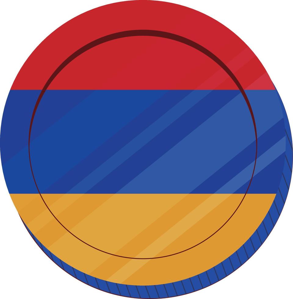 Armenië vlag vector hand- getekend, Armeens dram vector hand- getrokken