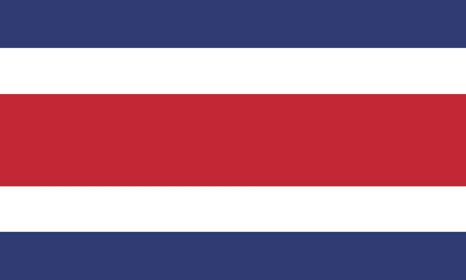 costa rica vlag vector hand- getrokken, costa ricaanse dikke darm vector hand- getrokken