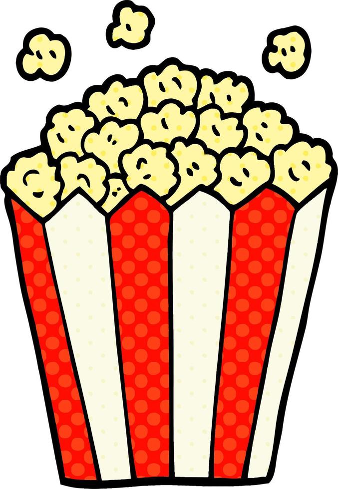 cartoon doodle bioscoop popcorn vector