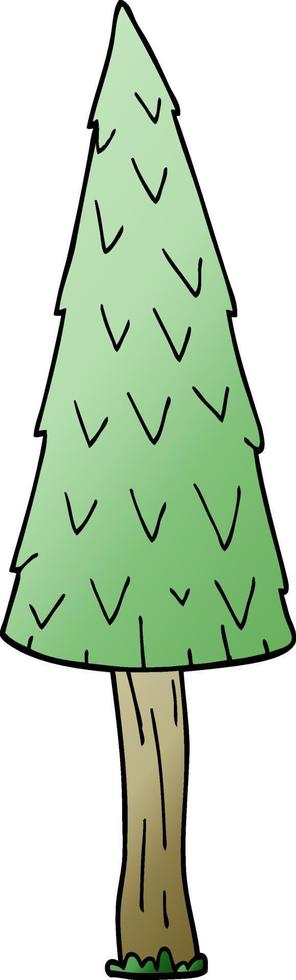 cartoon doodle kerstboom vector