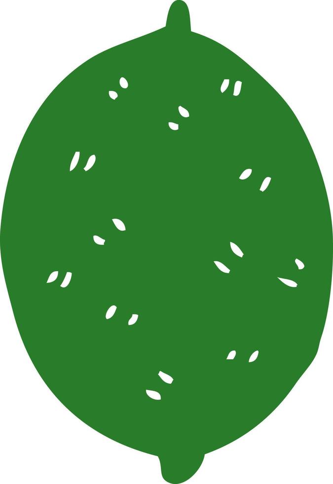 cartoon doodle limoen fruit vector